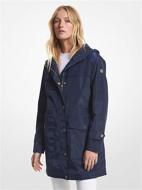 Woven Hooded Raincoat 